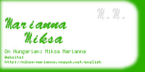 marianna miksa business card